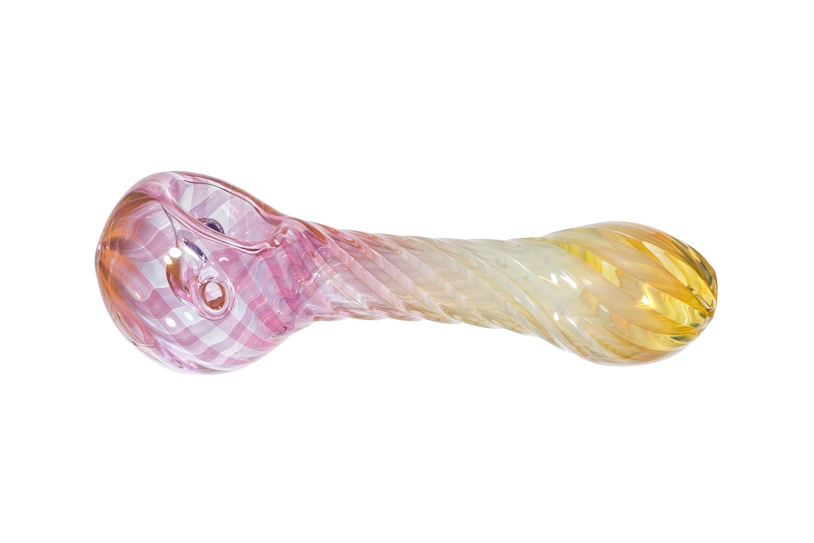 Glass Spoon Pipe - Gilded Rose