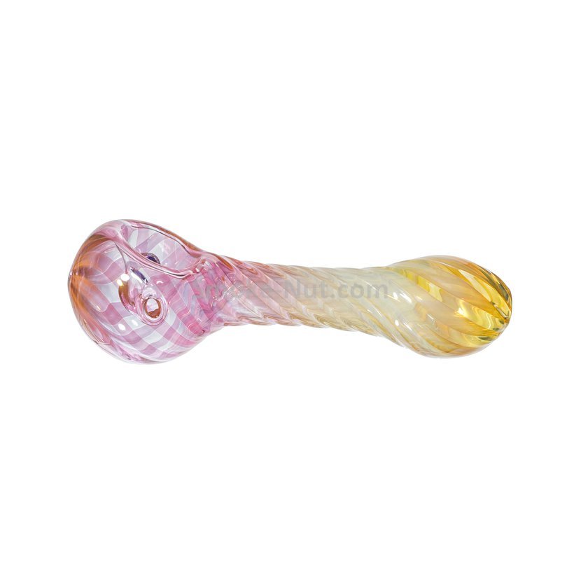 Glass Spoon Pipe - Gilded Rose