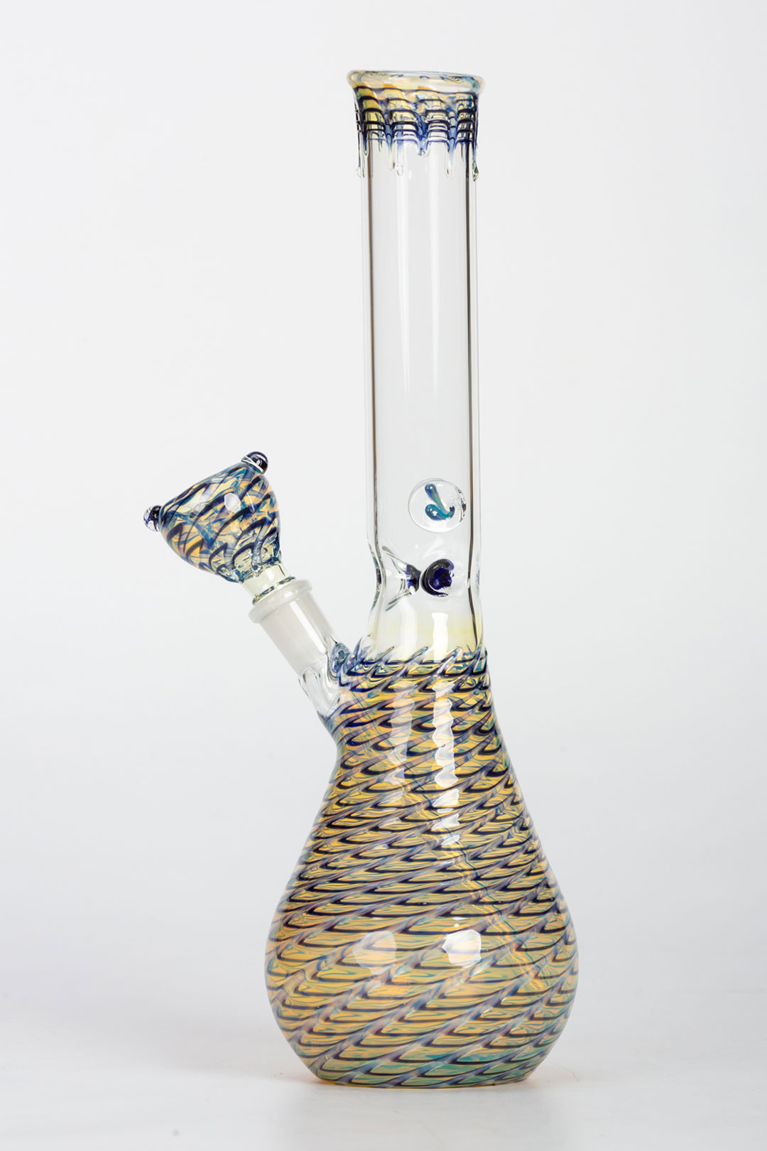 Silver Fumed Water Bong 'Dutch Hemp'