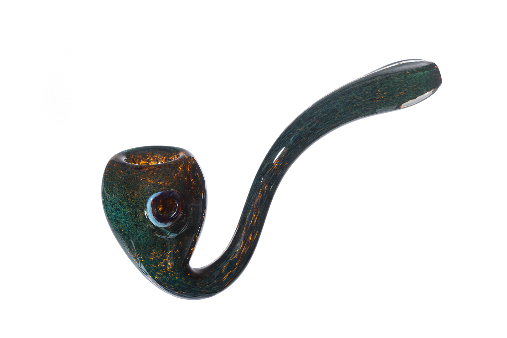 Brown/15.9” TOBACCO Smoking Pipe Long Herb bowl Sherlock Glass Hand Pipes Brown 