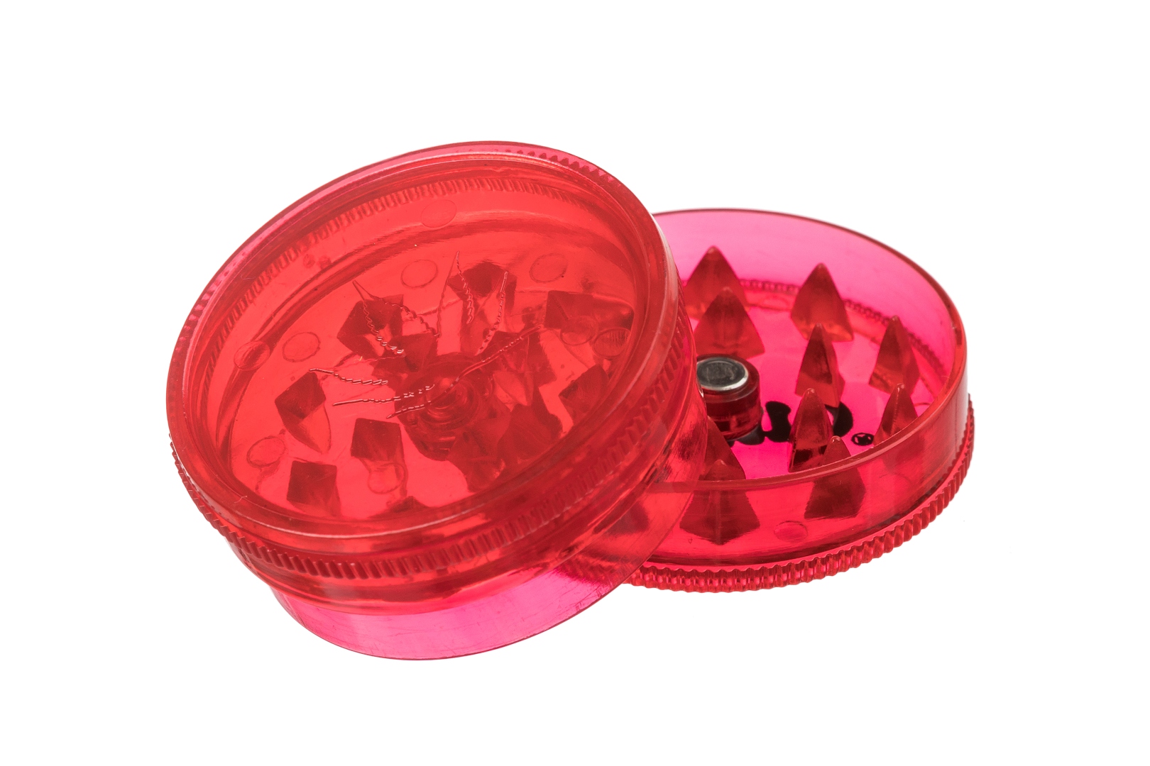 Plastic Herb Grinder, Red | Smoke-Nut.com