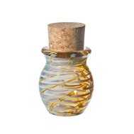 Yellow glass tobaco jar