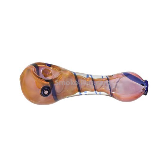 Golden Spoon Pipe Blue