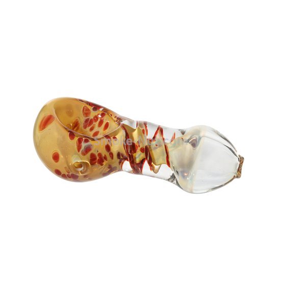 Mini Thick Glass Pipe Red Twister