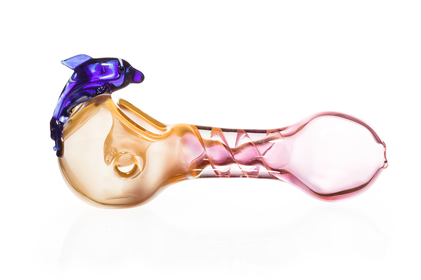 Unique glass pipes Long glass color changing smoking spoon pipe Relaxation Glass smoking pipe